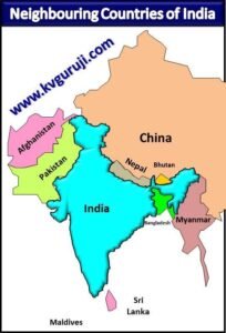 Neighboring Countries of India Map