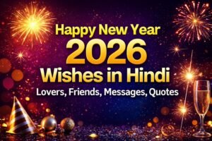 Happy New Year 2026 Wishes in Hindi Lovers, Friends, Messages, Quotes 1 Happy New Year 2026 Wishes in Hindi Lovers, Friends, Messages, Quotes