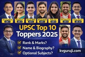 UPSC Top 10 Toppers 2026 – Complete List, Marks, Optional Subjects